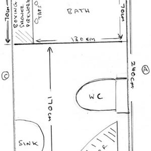 Current bathroom configuration