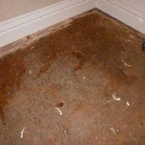 Chipboard - water standing