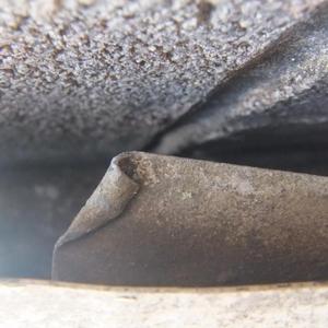 Roof sheet bent corner