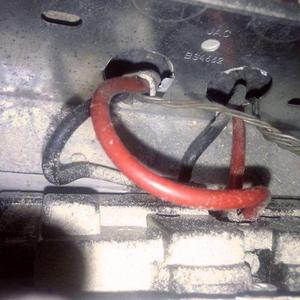 Behind double socket