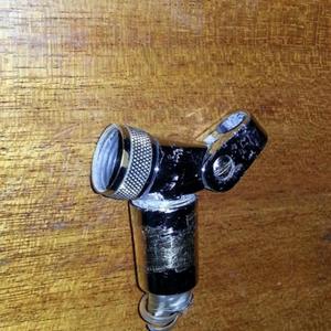 Shower head attachment for rail