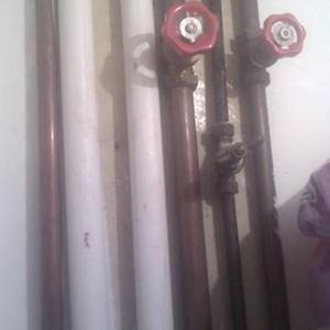 pipes from water tanks