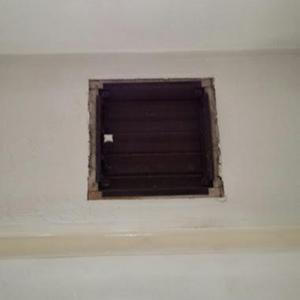 vent location - above picture rail
