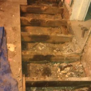 First look under the floor