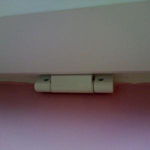 hinge view from inside with door shut