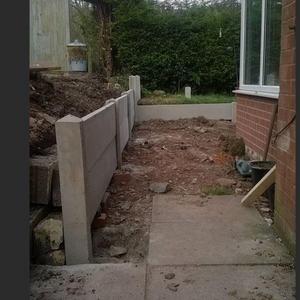new retaining wall