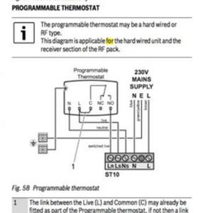 Worcester Bosch 24i Thermostat wiring diagram