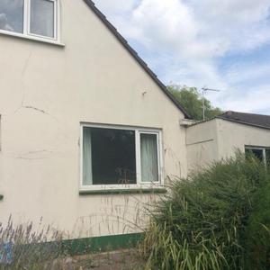 Rear of house - garage to right