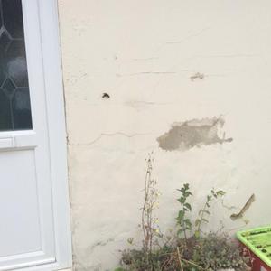 Right of front door close up