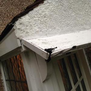 Rotten edge of Porch Overhang