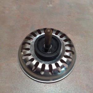 Chrome basket strainer plug