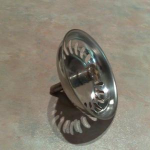 chrome basket strainer plug