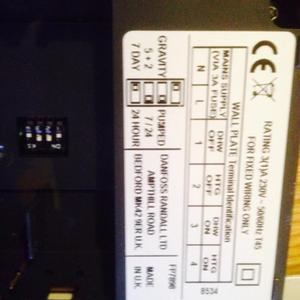 programmer back plate