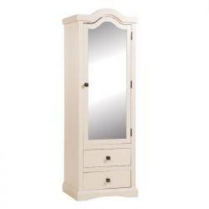 Quebec 1 Mirror Door, 2 Drawer Wardrobe