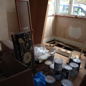 front of reception room