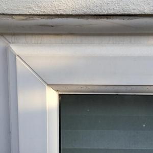 Outside of the bedroom window looking in