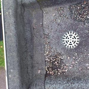 flat garage roof drain