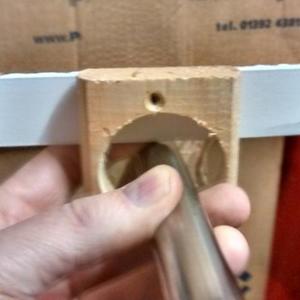 hole around pipework