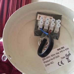 new chandelier wiring