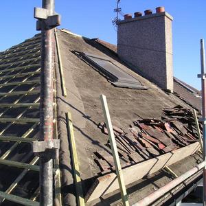 stripping the rosemary tiles