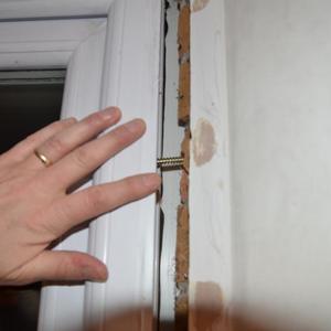 Large gap between wall and frame