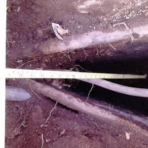 Service pipes outside