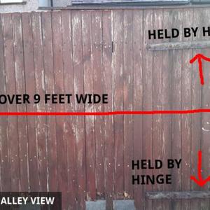 Outside view from alley