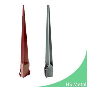 Powder coated fence post spike