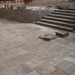 Patio & steps nearly finished