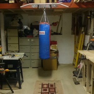 Pull-up bar and punch bag