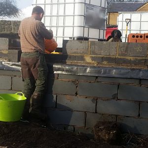Garage. My first blockwork.