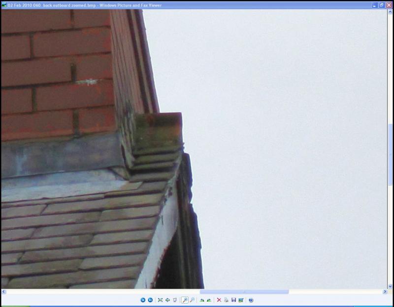 12. Current outboard flashing at back- not renewed