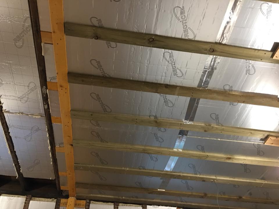 25mm across face of joists