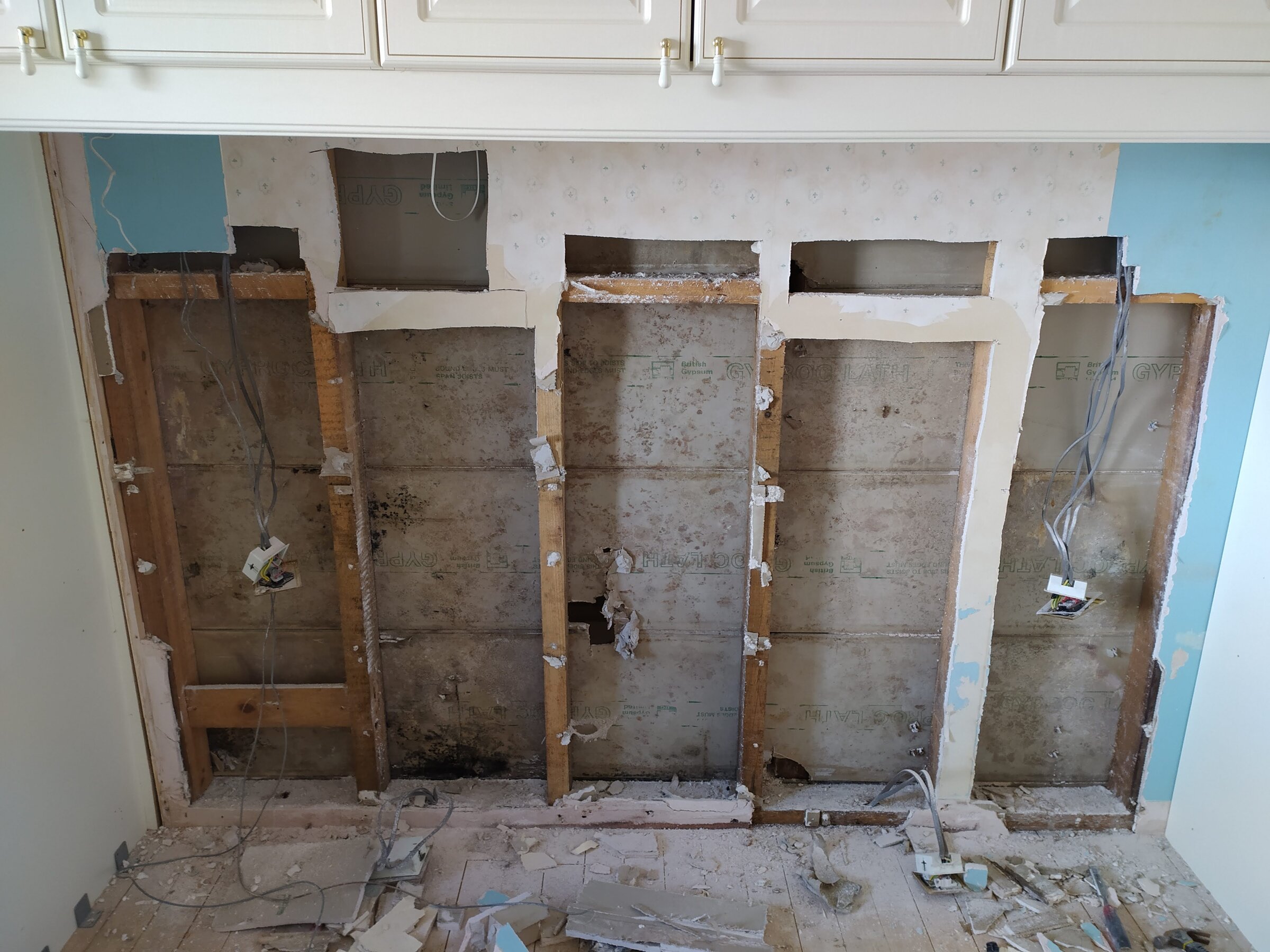 4 - before removing plaster board