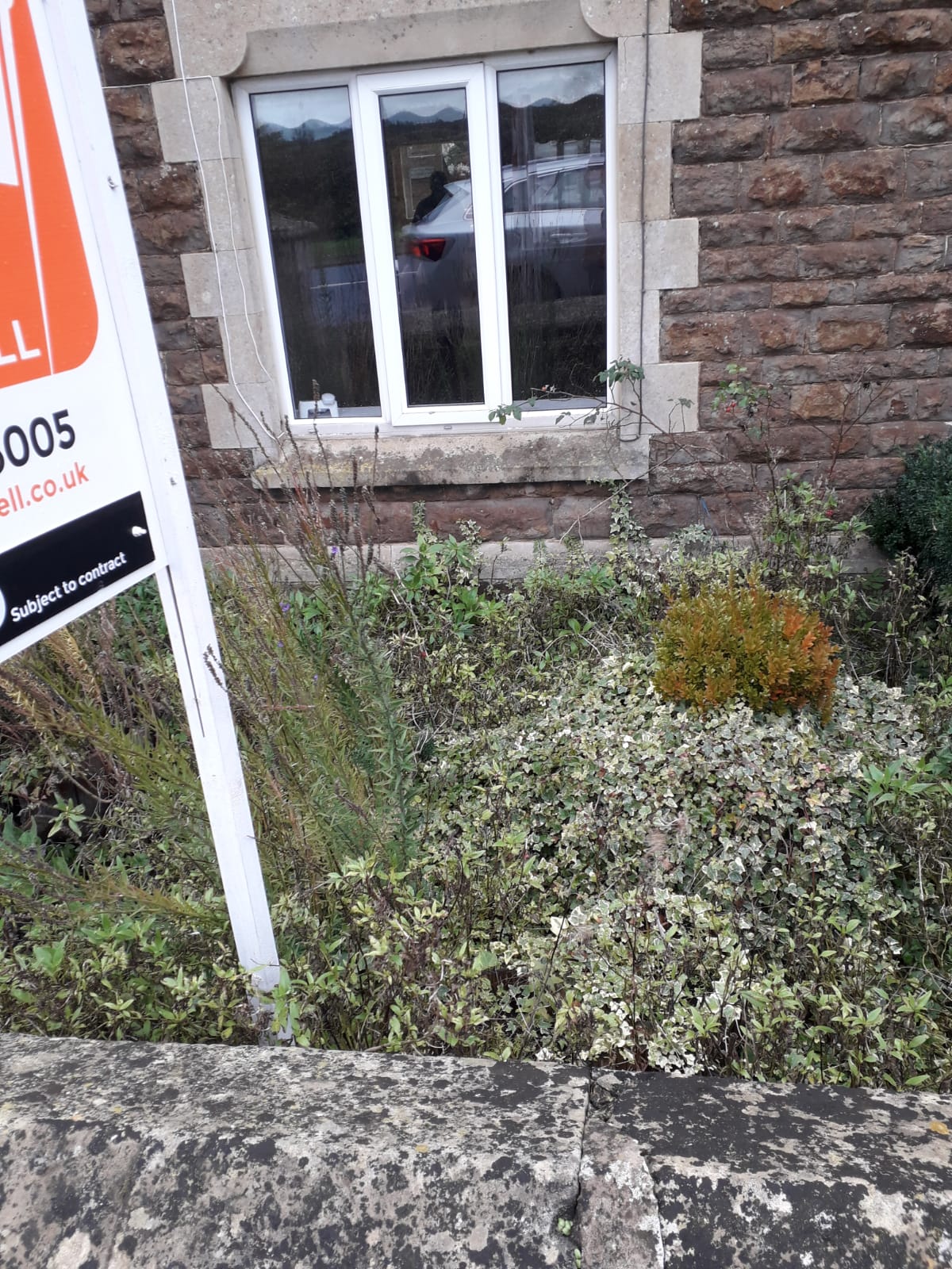 7 - Front Of House To Living Room  Window