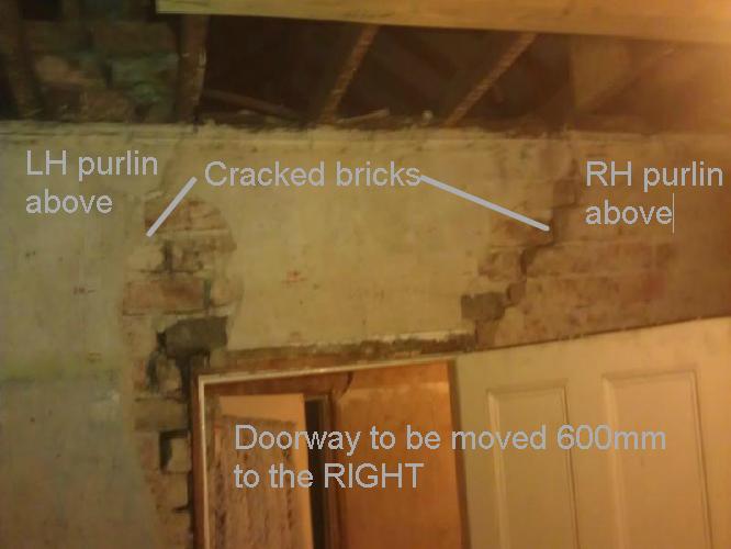 Above existing doorway