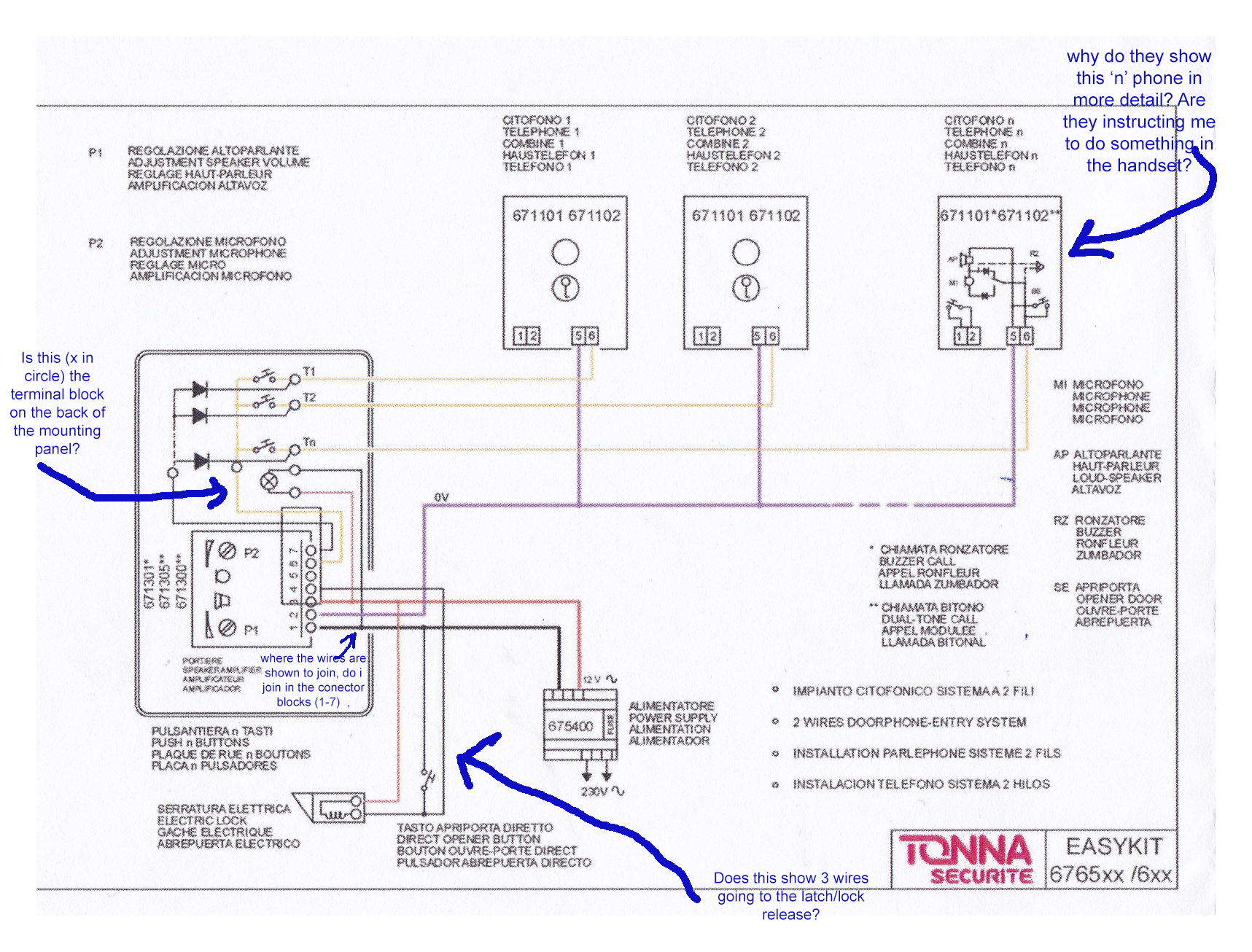 ACET TONNA - FOCUS ON ONLY 2 WIRE-INTERCOM-WIRING-DIAGRAM-WITH JOHN'S QUESTIONS FOR SPARKY