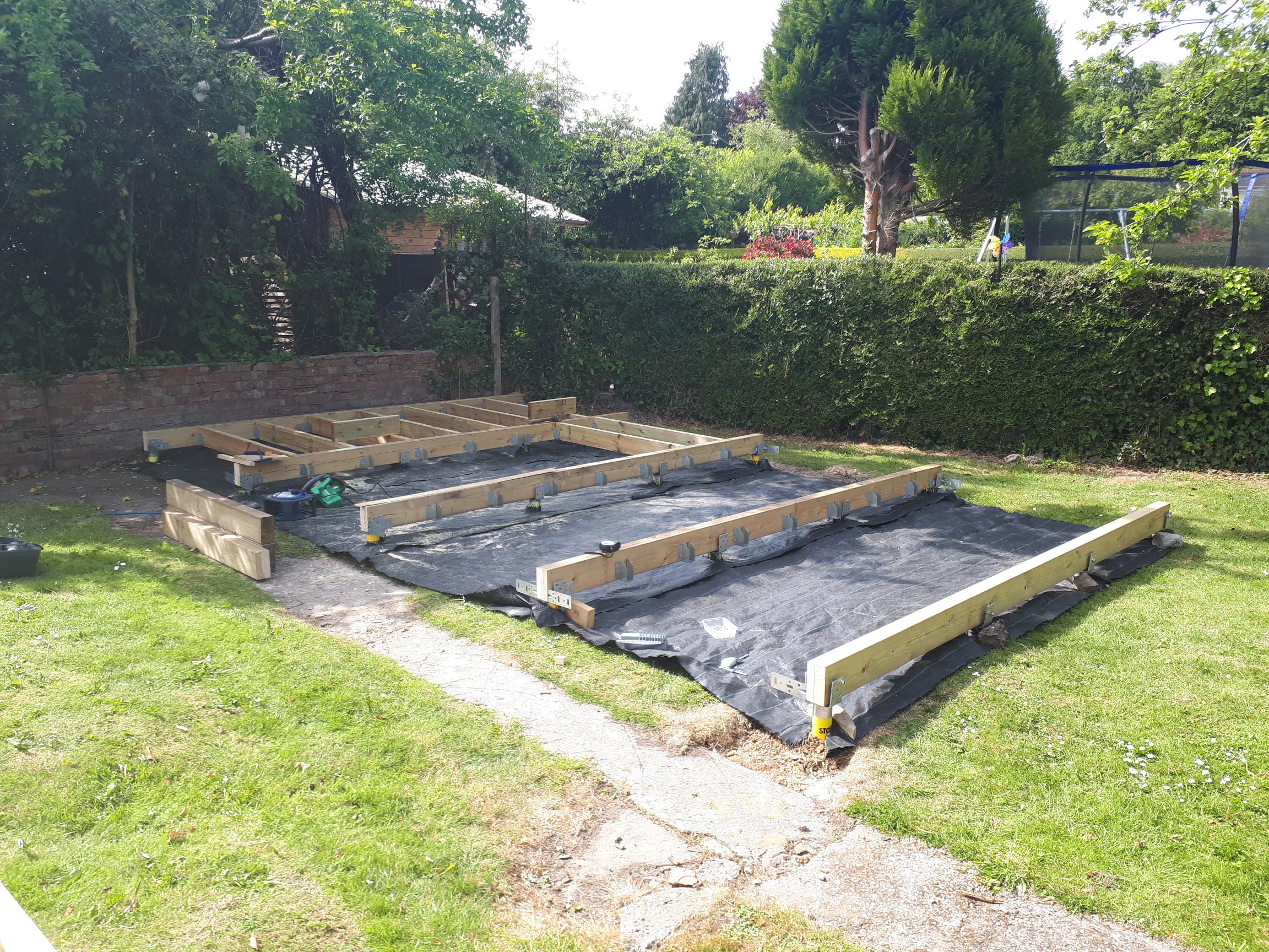 all beams with hangars and end brackets