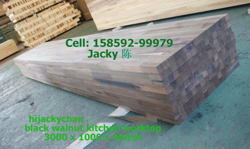 Am. Black Walnut panels Worktops face glue Am. Bla