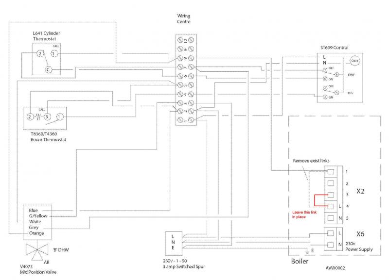 Avanta Y-Plan wiring diagram