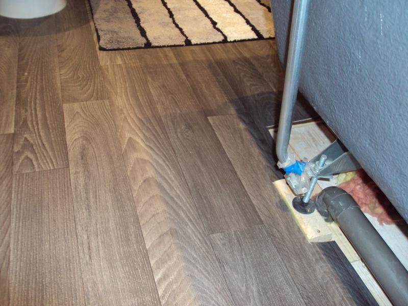 Bath Waste Going Under Floor