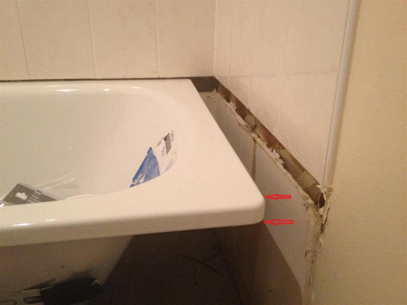 bathtub end gap