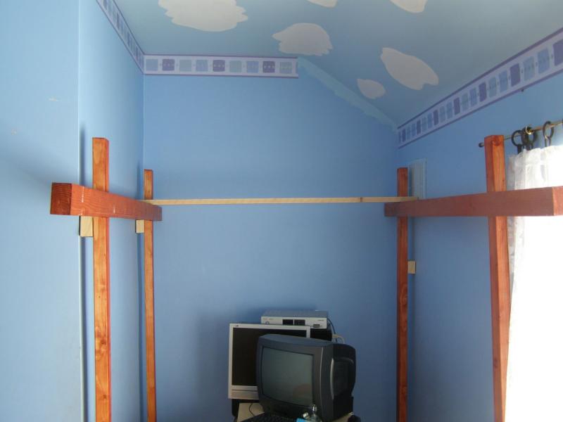 bed partly assembled