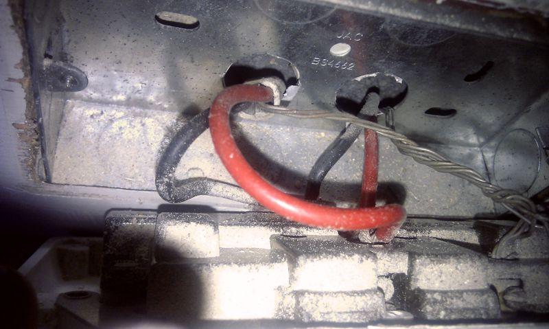 Behind double socket