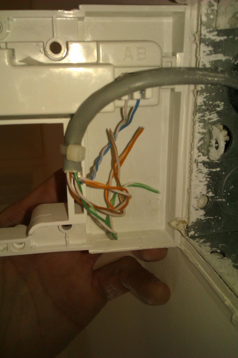 behind the face plate