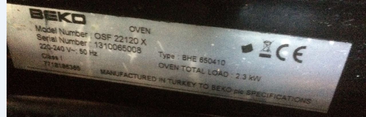 BEKO OVEN