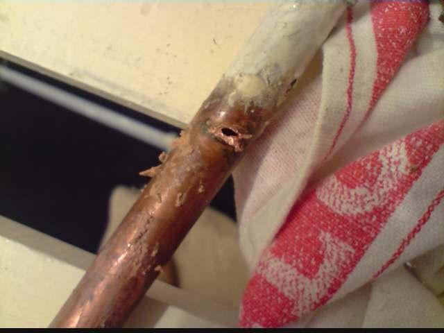 beware of pipes & cables