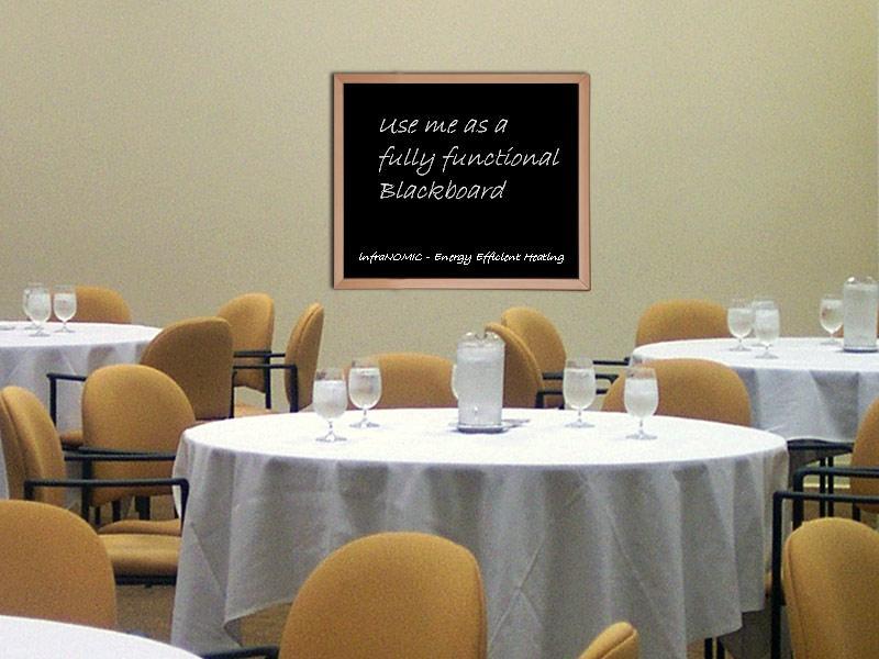 Black Board Element - Beech Wood Frame