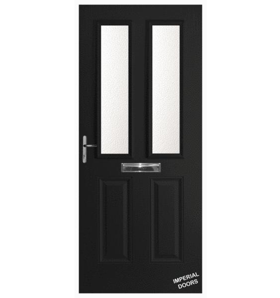 Black Kensington Composite Door (Plain)