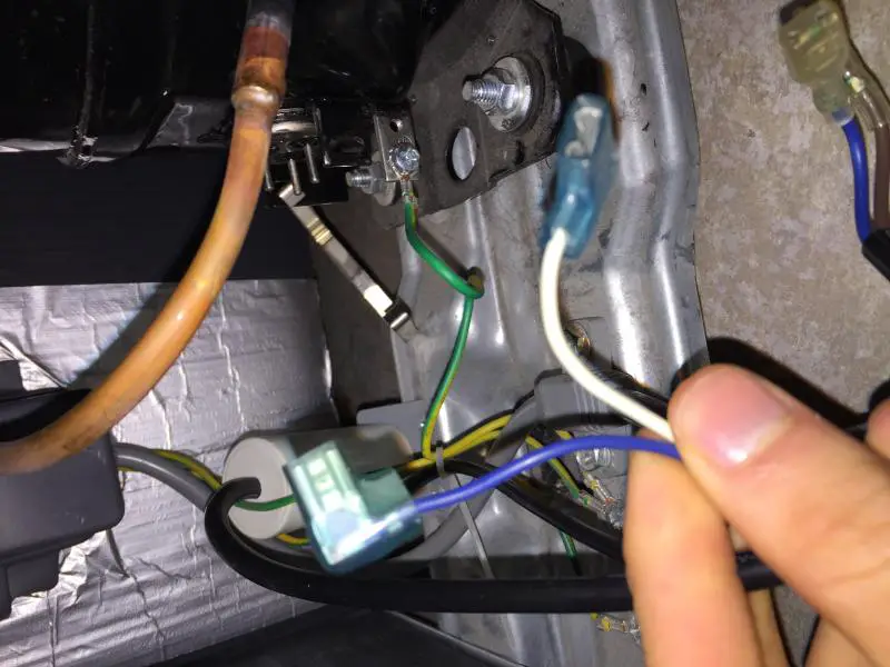 Blue and White Wires from thermostat(?)